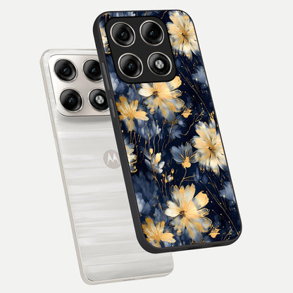  Royal Petal Dream phone case For Moto Edge 70 Pro showing premium glass back cover with detailed artwork