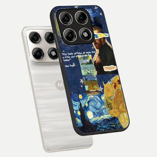  Starry Dream Vision phone case For Moto Edge 70 Pro showing premium glass back cover with detailed artwork