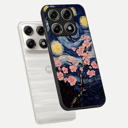  Van Gogh Scenery phone case For Moto Edge 70 Pro showing premium glass back cover with detailed artwork
