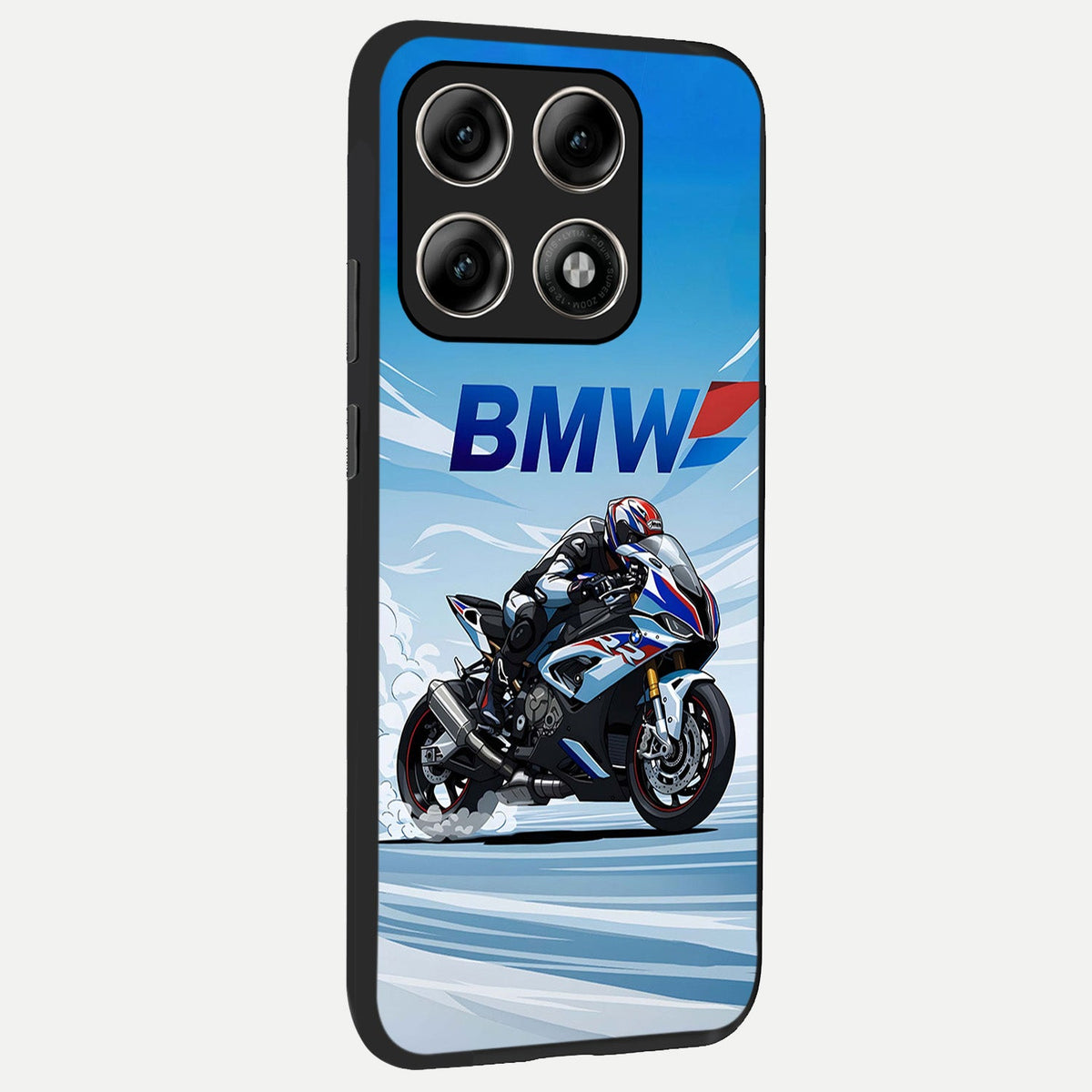  BMW Power Drift back cover For Moto Edge 70 Pro slim fit glass case with vibrant aesthetic design