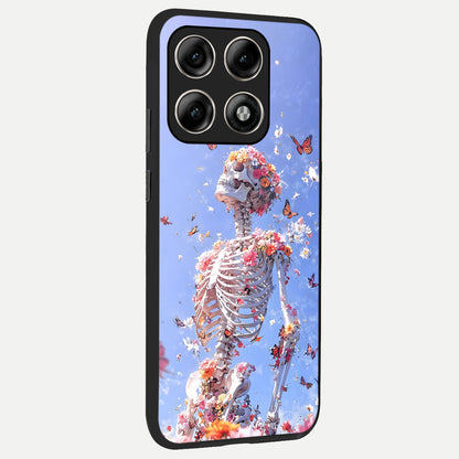  Bloom Beyond Bones back cover For Moto Edge 70 Pro slim fit glass case with vibrant aesthetic design