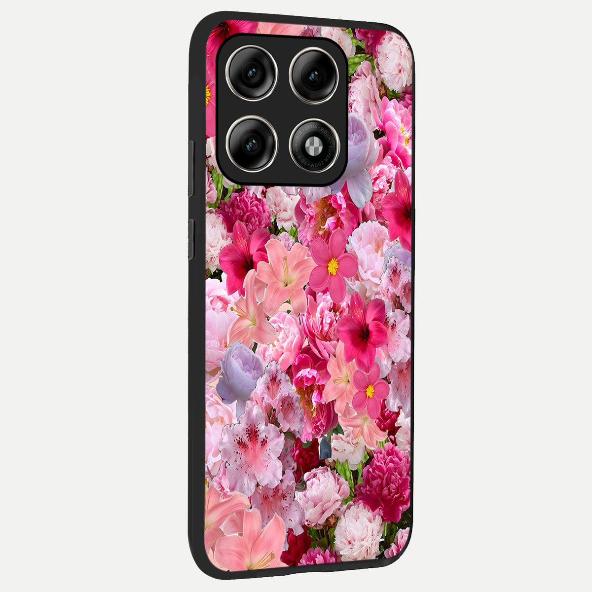  Bloom Crush Fantasy back cover For Moto Edge 70 Pro slim fit glass case with vibrant aesthetic design