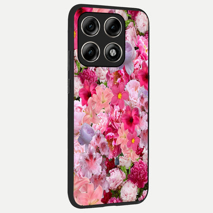  Bloom Crush Fantasy back cover For Moto Edge 70 Pro slim fit glass case with vibrant aesthetic design