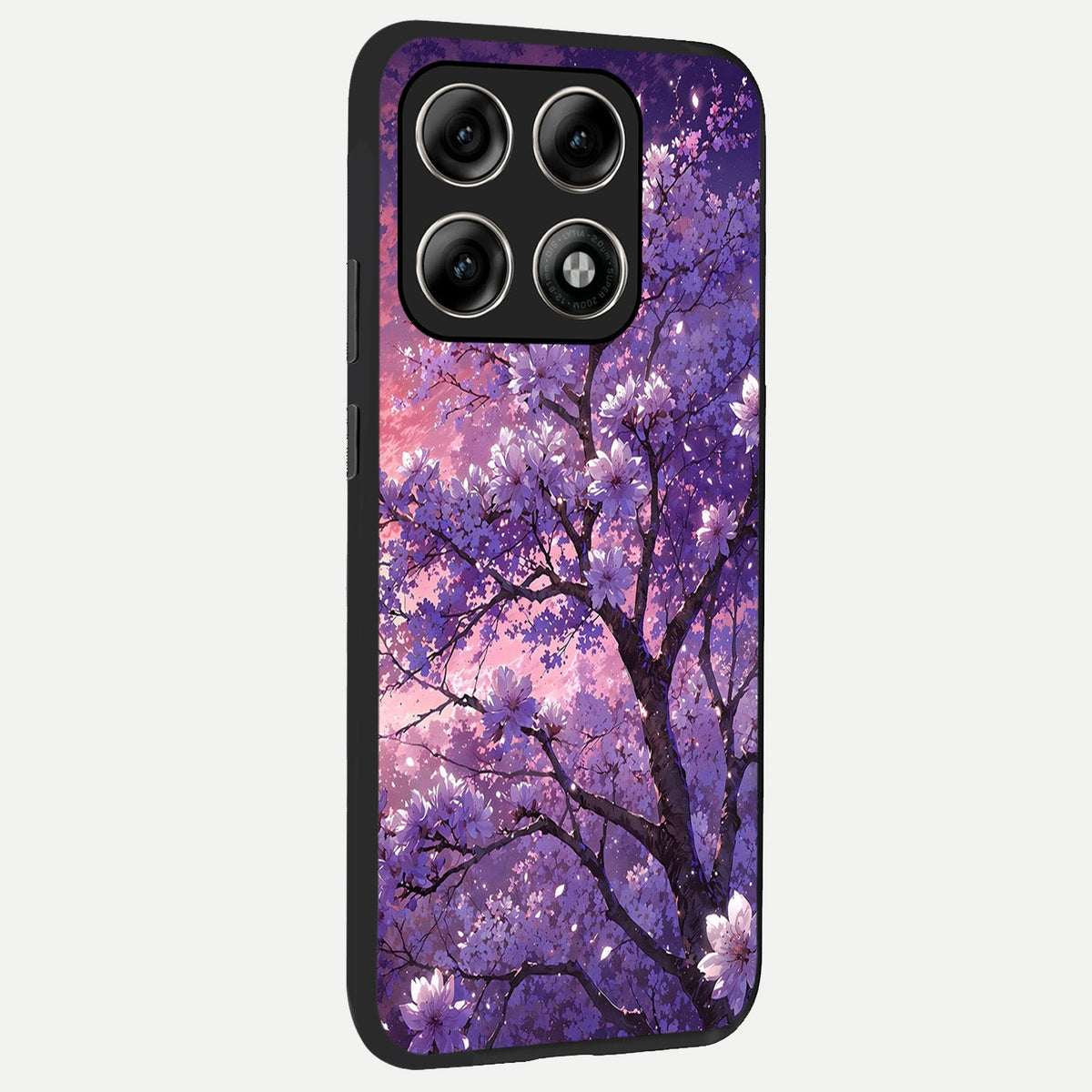  Blossom Tree back cover For Moto Edge 70 Pro slim fit glass case with vibrant aesthetic design