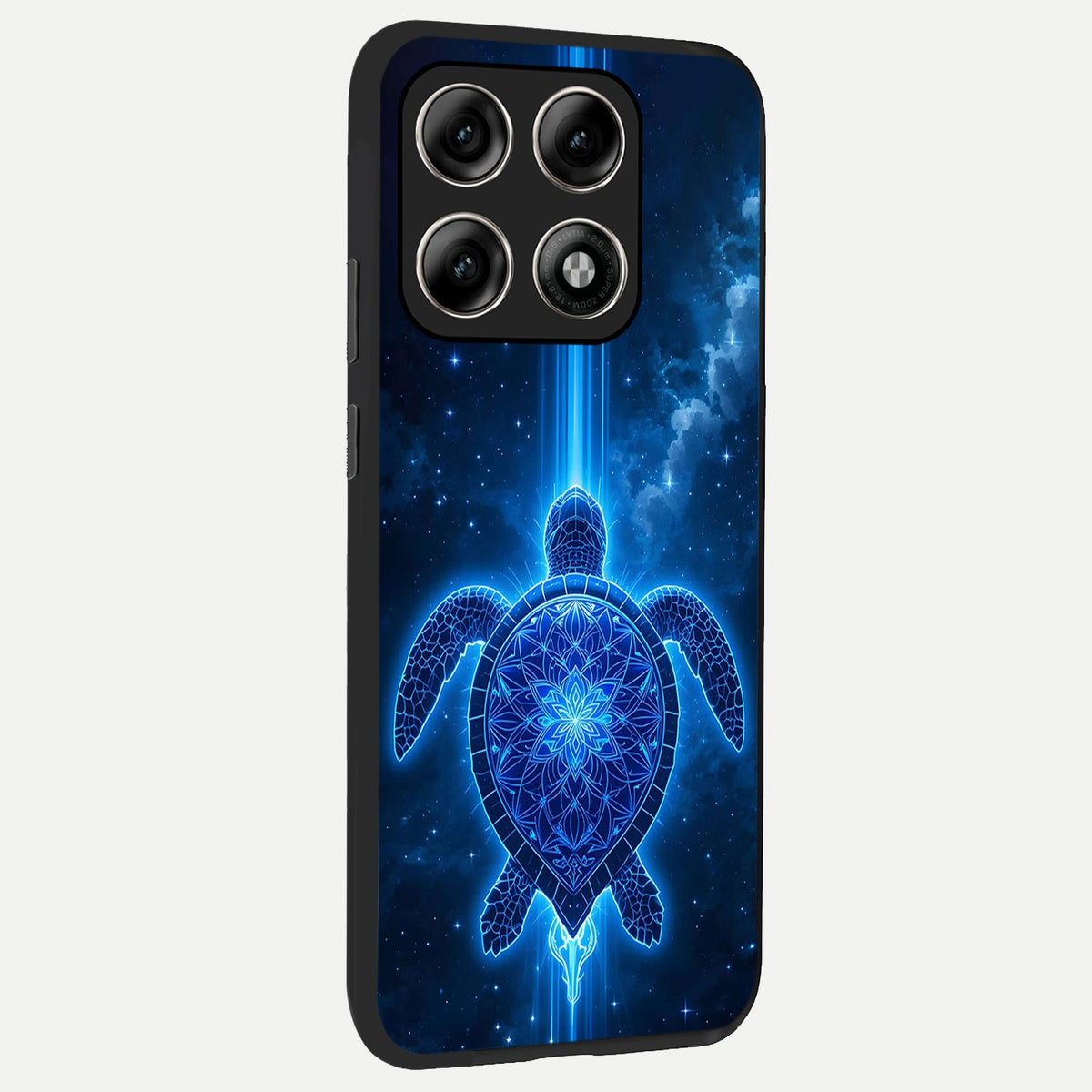  Blue Galaxy Turtle back cover For Moto Edge 70 Pro slim fit glass case with vibrant aesthetic design
