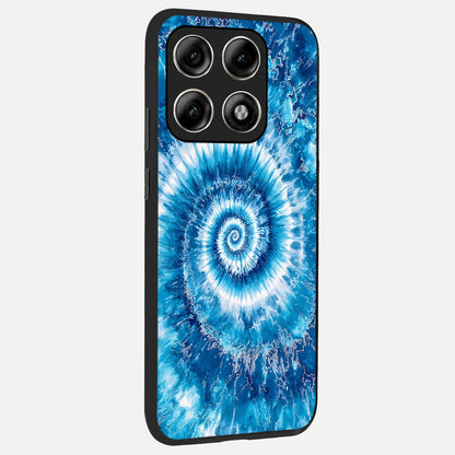  Blue Galaxy Wave back cover For Moto Edge 70 Pro slim fit glass case with vibrant aesthetic design
