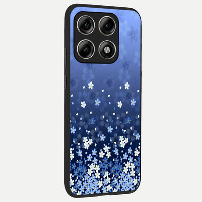  Blue Starry back cover For Moto Edge 70 Pro slim fit glass case with vibrant aesthetic design