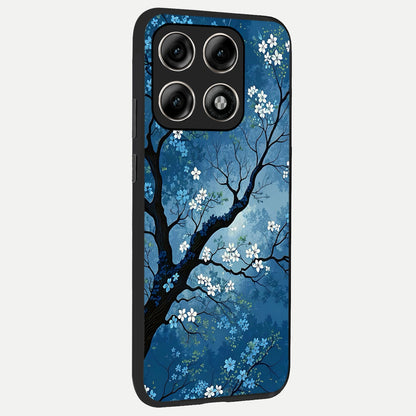  Blue Tree Serenity back cover For Moto Edge 70 Pro slim fit glass case with vibrant aesthetic design
