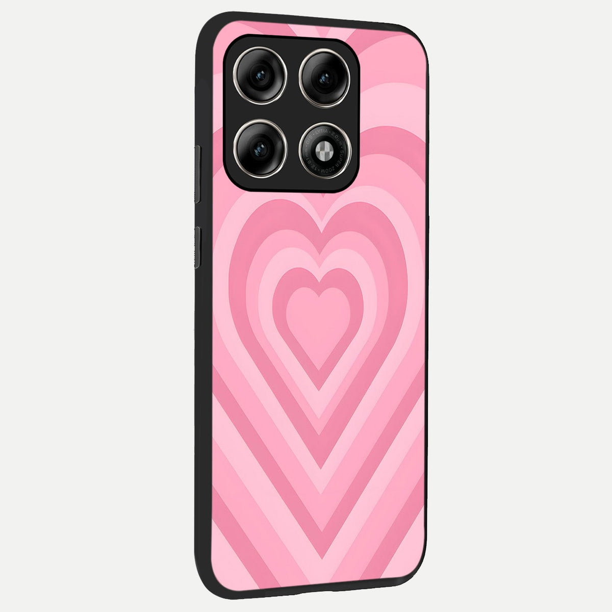 Blush Heart Waves back cover For Moto Edge 70 Pro slim fit glass case with vibrant aesthetic design