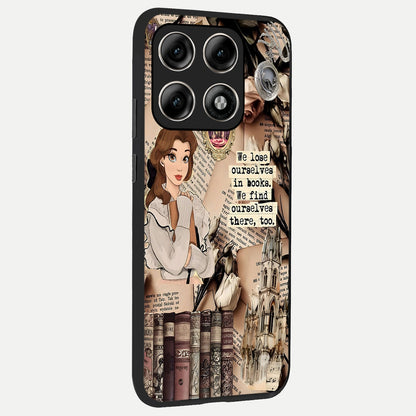  Bookish Dream World back cover For Moto Edge 70 Pro slim fit glass case with vibrant aesthetic design