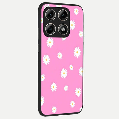  Bubblegum Daisy Pop back cover For Moto Edge 70 Pro slim fit glass case with vibrant aesthetic design