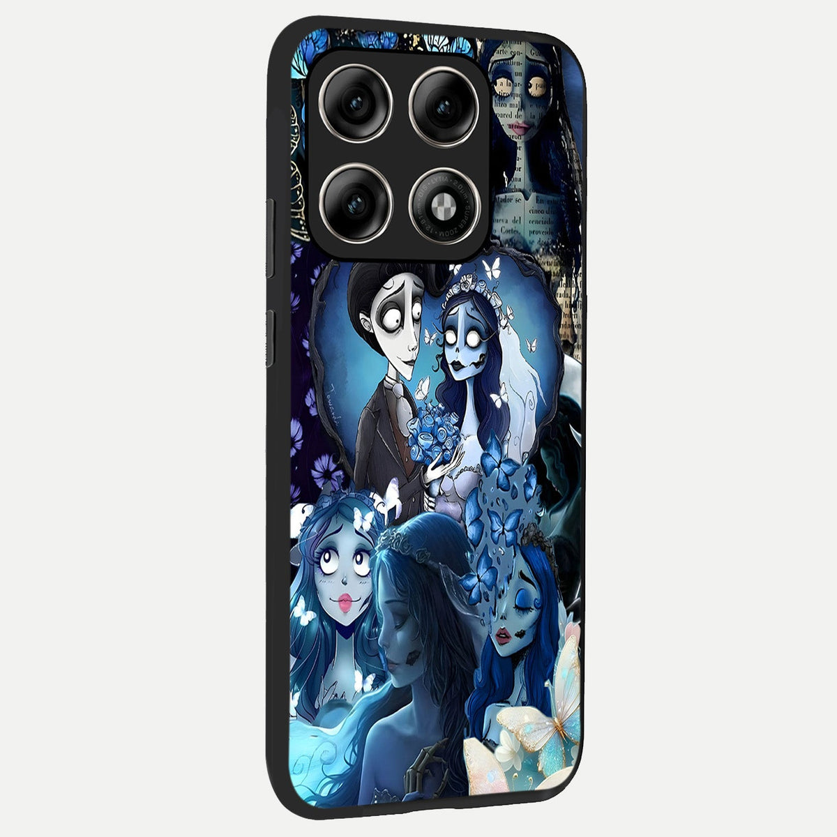  Butterfly Ghost Soul back cover For Moto Edge 70 Pro slim fit glass case with vibrant aesthetic design