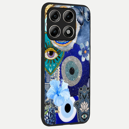  Celestial Blue Vision back cover For Moto Edge 70 Pro slim fit glass case with vibrant aesthetic design