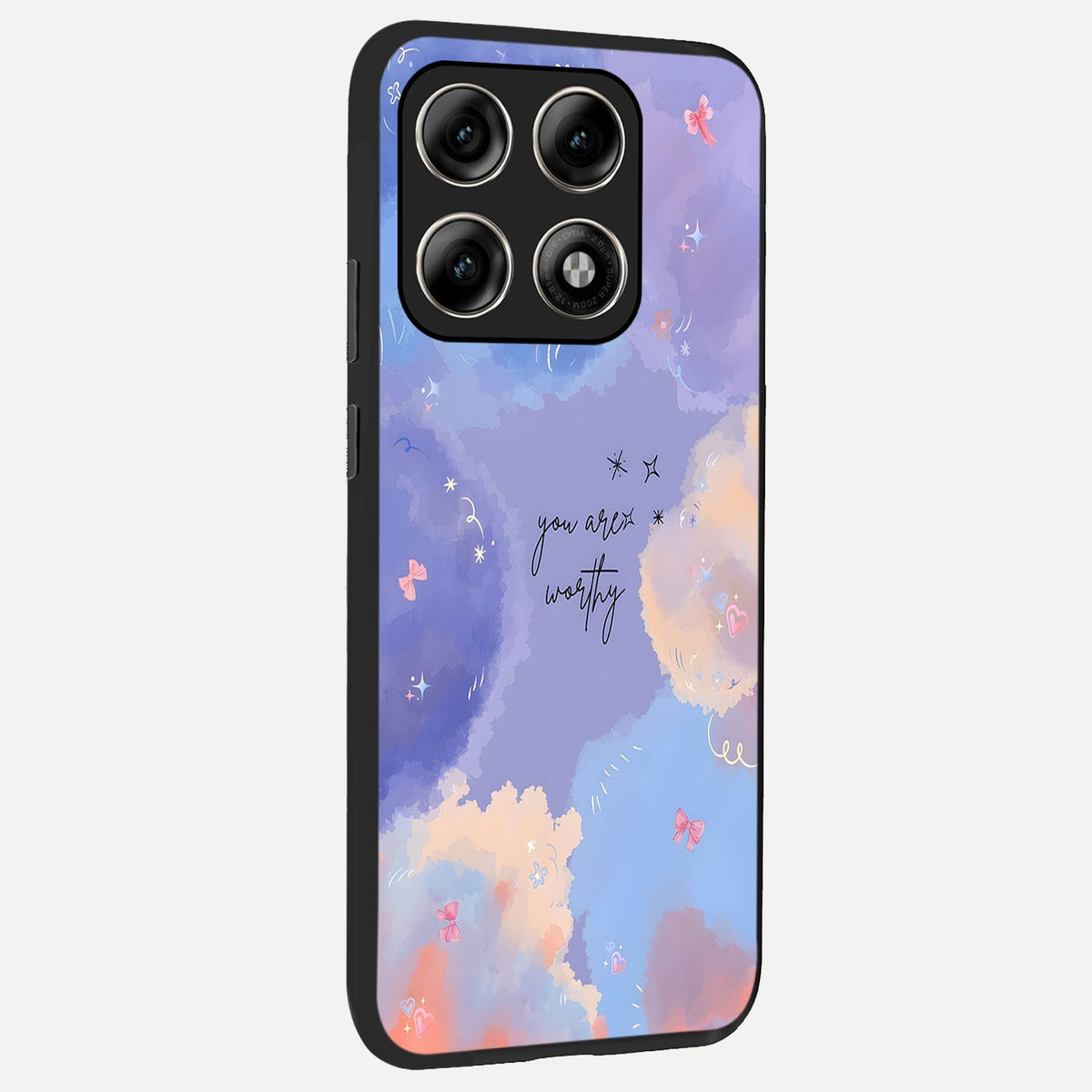  Celestial Cloud Magic back cover For Moto Edge 70 Pro slim fit glass case with vibrant aesthetic design