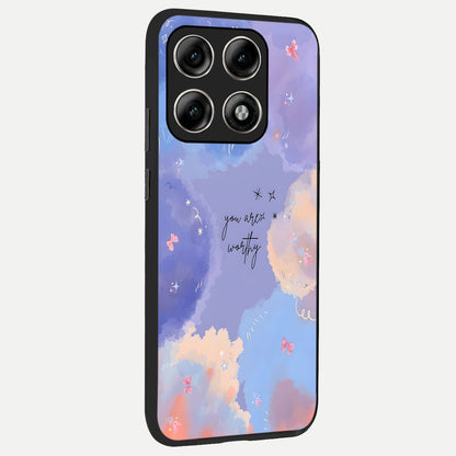  Celestial Cloud Magic back cover For Moto Edge 70 Pro slim fit glass case with vibrant aesthetic design