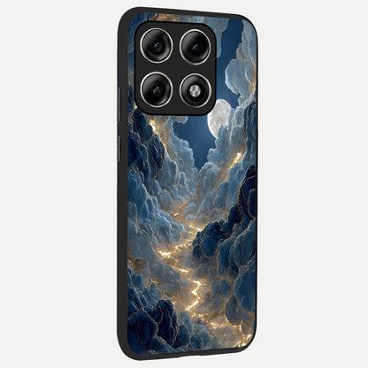  Celestial Cloud Road back cover For Moto Edge 70 Pro slim fit glass case with vibrant aesthetic design