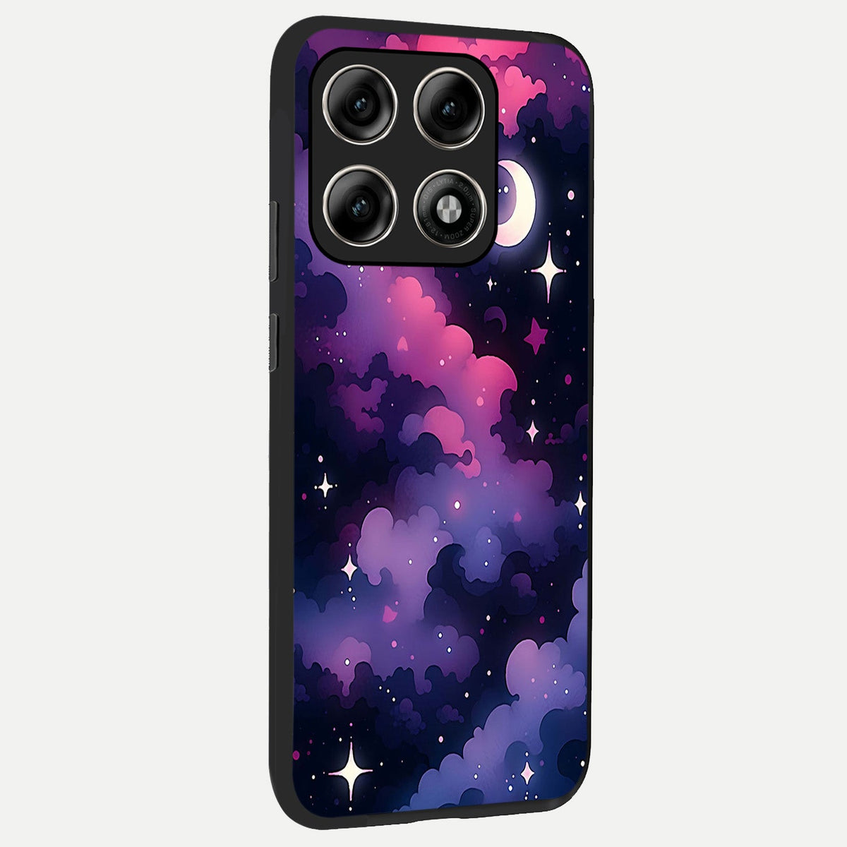  Celestial Moon Magic back cover For Moto Edge 70 Pro slim fit glass case with vibrant aesthetic design