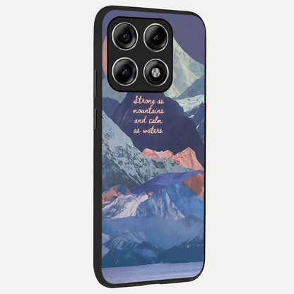  Celestial Mountain Calm back cover For Moto Edge 70 Pro slim fit glass case with vibrant aesthetic design