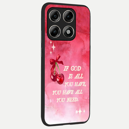  Cherry Quote back cover For Moto Edge 70 Pro slim fit glass case with vibrant aesthetic design