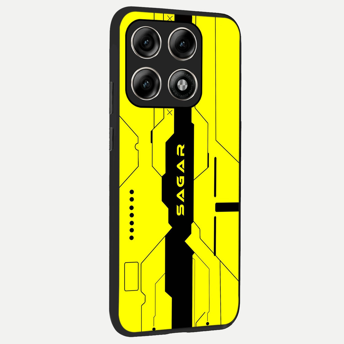  Circuit CYBERPUNK Custom Name back cover For Moto Edge 70 Pro slim fit glass case with vibrant aesthetic design