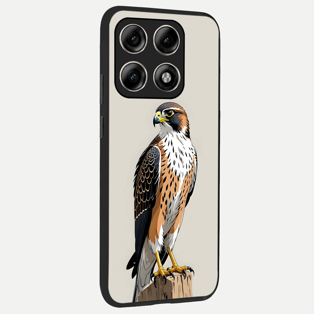  Clever Eagle back cover For Moto Edge 70 Pro slim fit glass case with vibrant aesthetic design