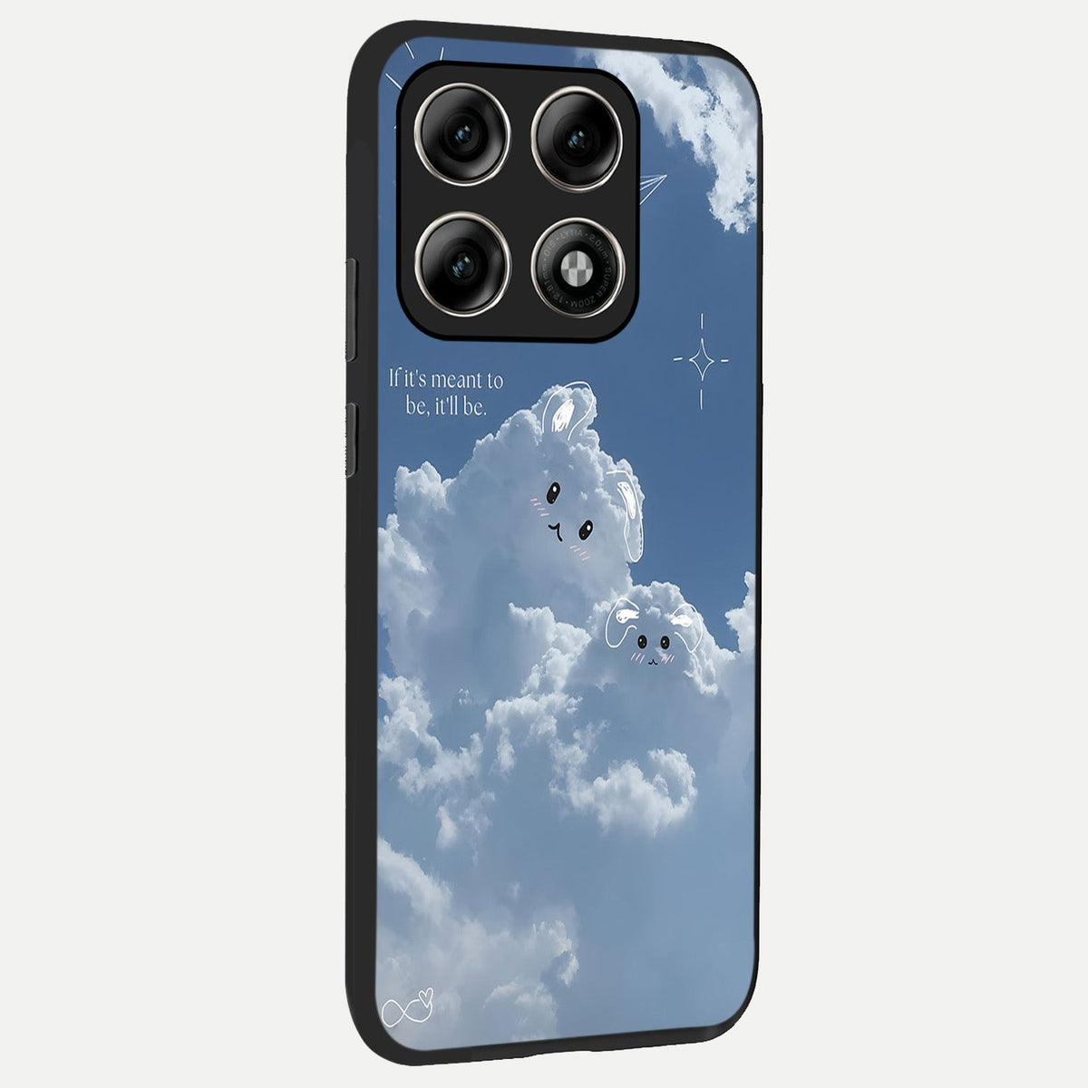  Cloud Bunny Dreams back cover For Moto Edge 70 Pro slim fit glass case with vibrant aesthetic design