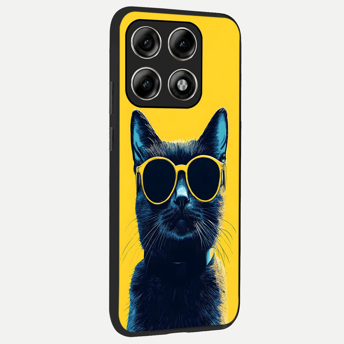  Cool Cat Vibes back cover For Moto Edge 70 Pro slim fit glass case with vibrant aesthetic design
