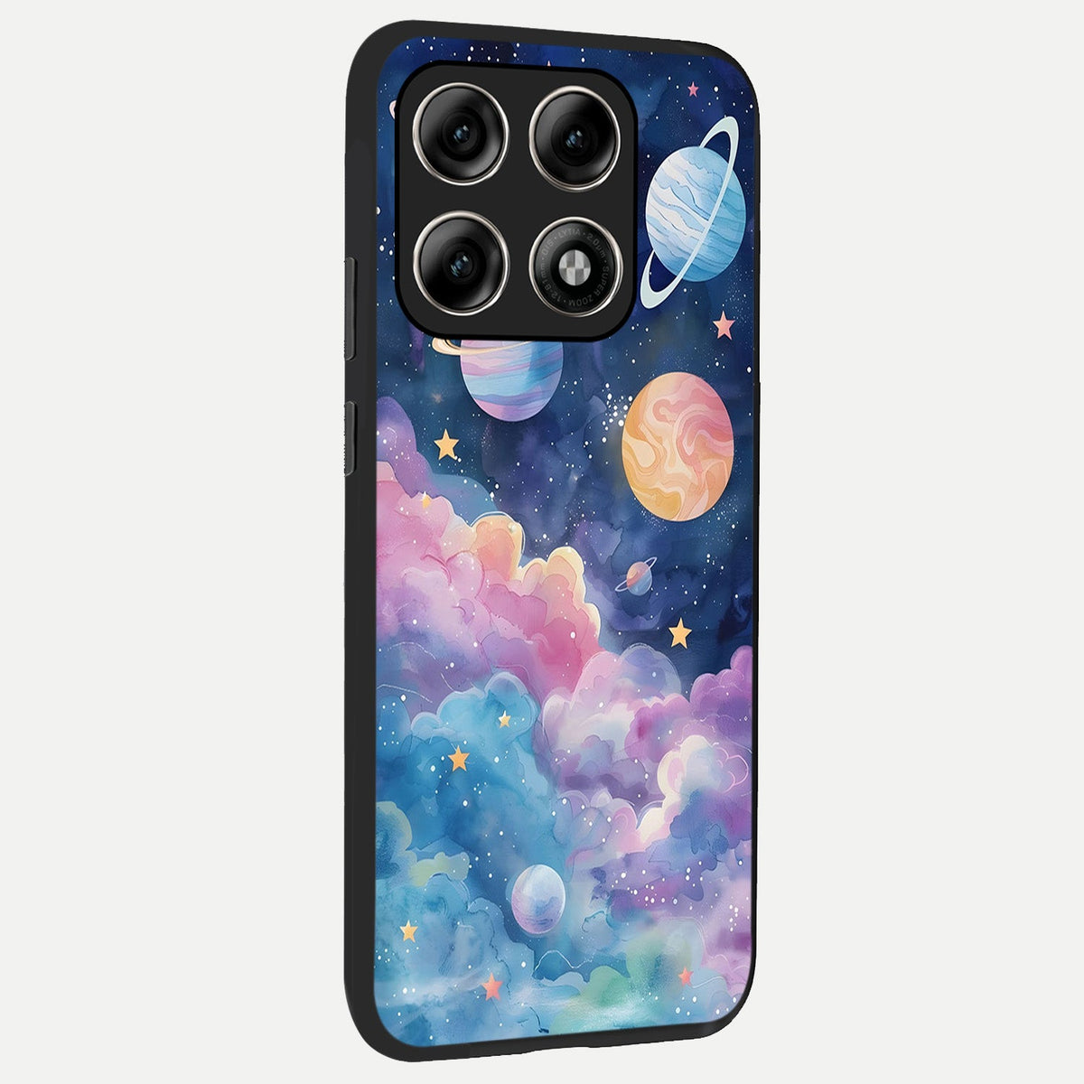  Cosmic Planet Dreams back cover For Moto Edge 70 Pro slim fit glass case with vibrant aesthetic design