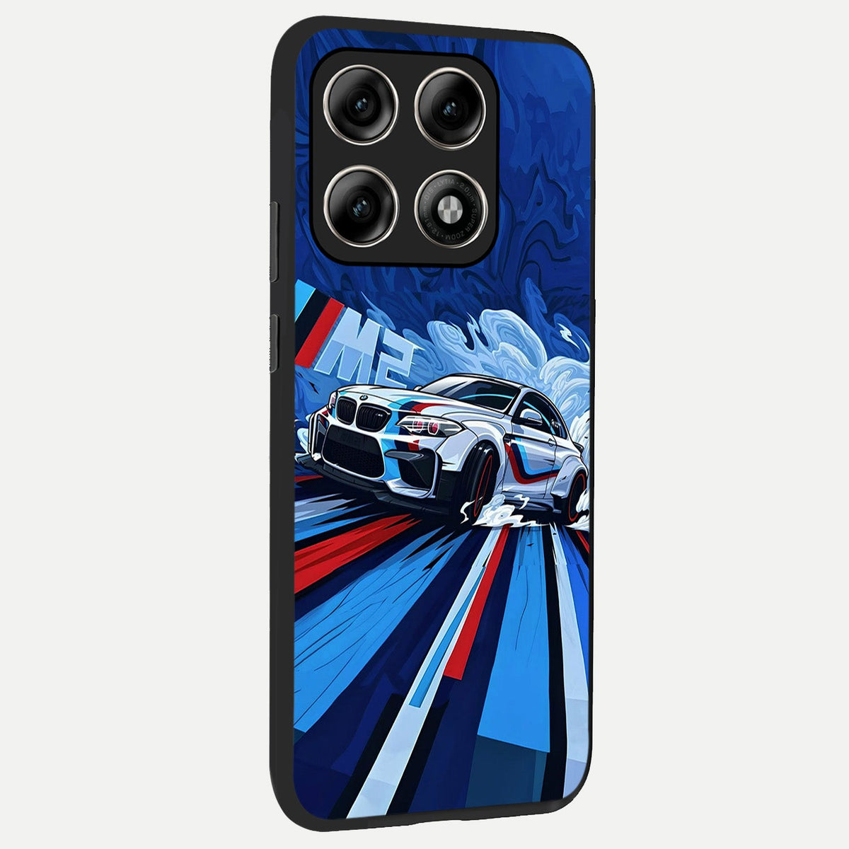  Drift Power Rush back cover For Moto Edge 70 Pro slim fit glass case with vibrant aesthetic design