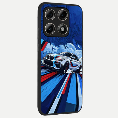  Drift Power Rush back cover For Moto Edge 70 Pro slim fit glass case with vibrant aesthetic design
