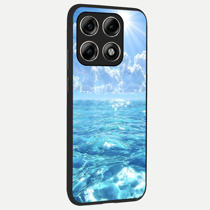  Endless Ocean Horizon back cover For Moto Edge 70 Pro slim fit glass case with vibrant aesthetic design
