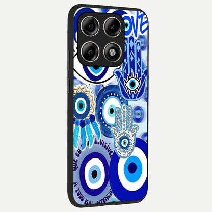 Evil Eyes Dream back cover For Moto Edge 70 Pro slim fit glass case with vibrant aesthetic design