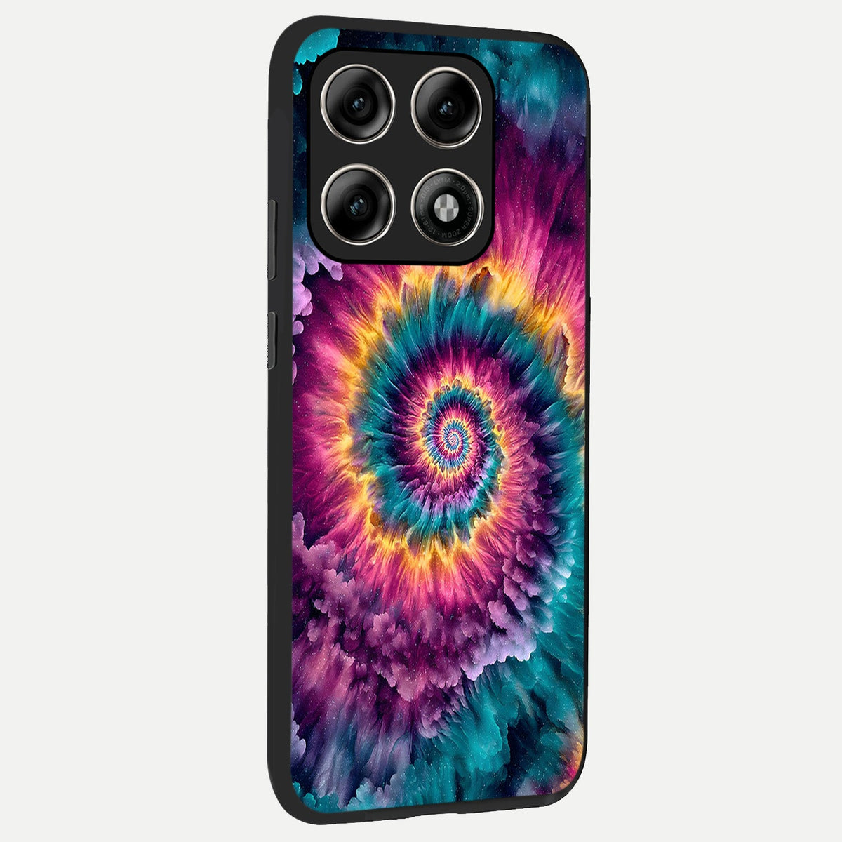  Galactic Spiral Burst back cover For Moto Edge 70 Pro slim fit glass case with vibrant aesthetic design