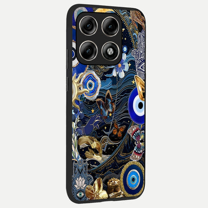  Golden Moon Magic back cover For Moto Edge 70 Pro slim fit glass case with vibrant aesthetic design