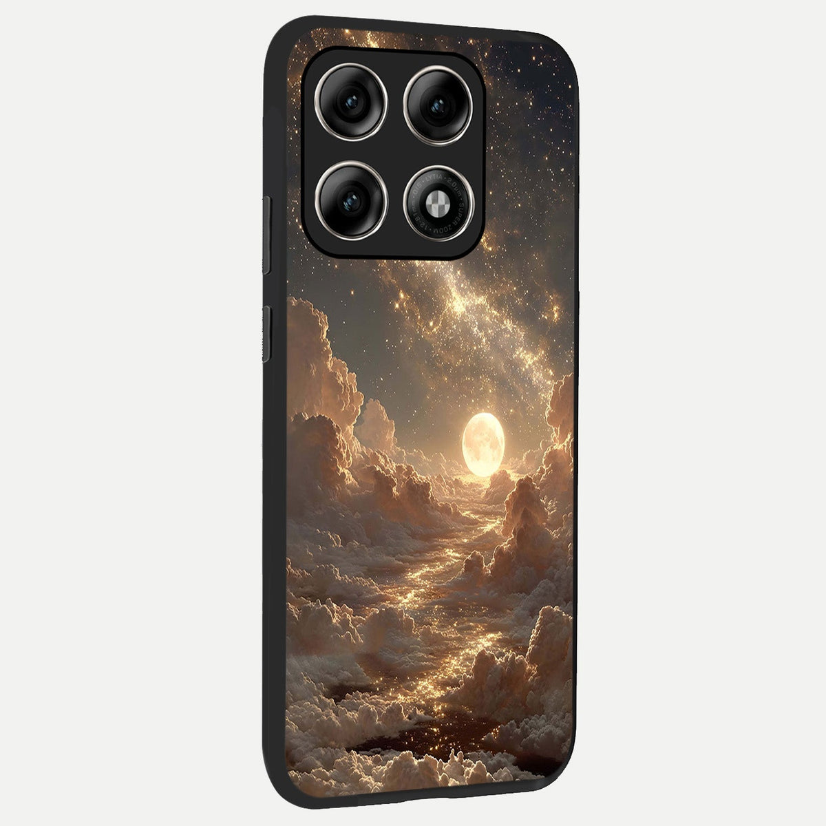  Golden Sky Dream back cover For Moto Edge 70 Pro slim fit glass case with vibrant aesthetic design