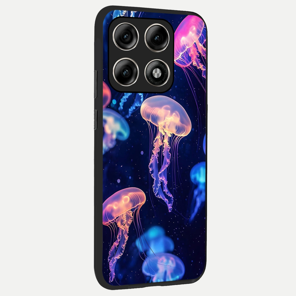  Jellyfish Pattern back cover For Moto Edge 70 Pro slim fit glass case with vibrant aesthetic design