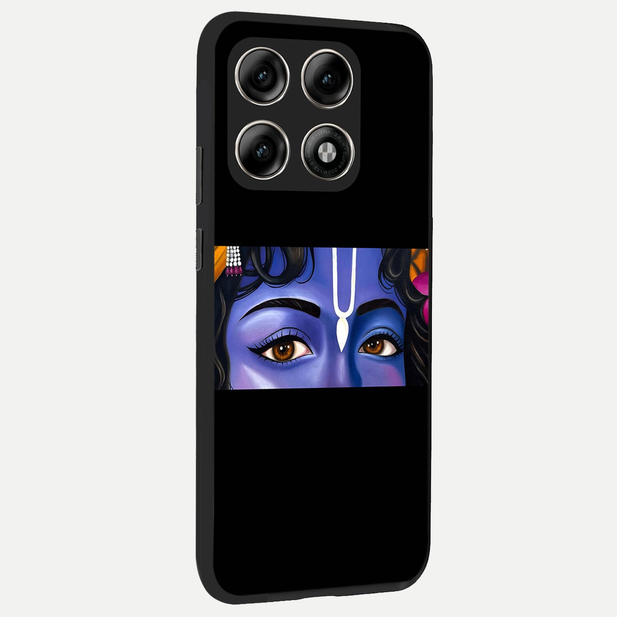  Krishna Eye back cover For Moto Edge 70 Pro slim fit glass case with vibrant aesthetic design