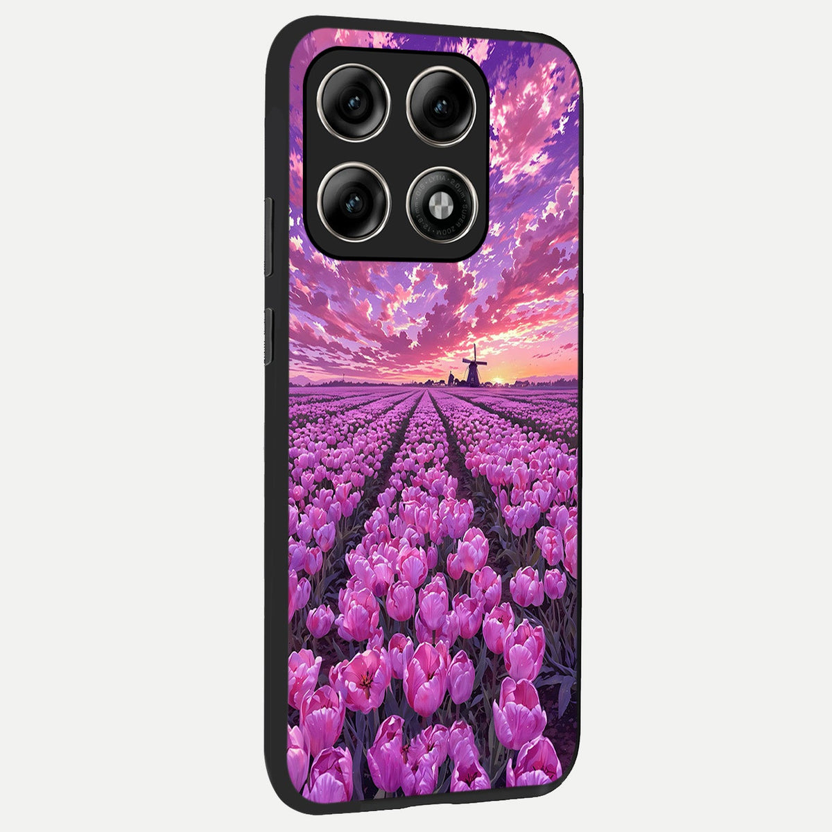  Lavender Dream Skies back cover For Moto Edge 70 Pro slim fit glass case with vibrant aesthetic design