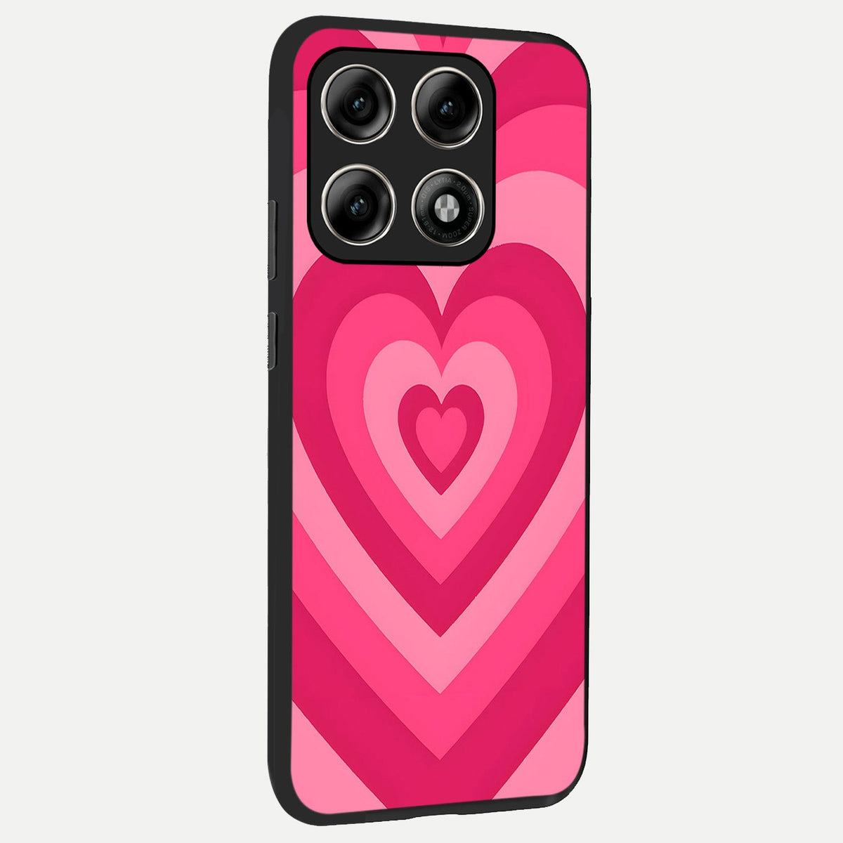  Layered Love Hearts back cover For Moto Edge 70 Pro slim fit glass case with vibrant aesthetic design
