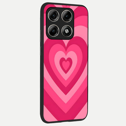 Layered Love Hearts back cover For Moto Edge 70 Pro slim fit glass case with vibrant aesthetic design