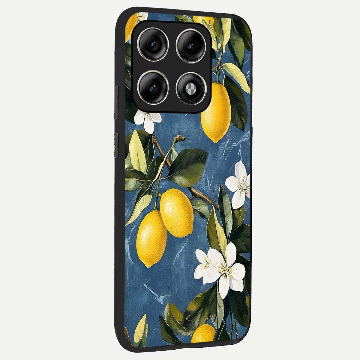  Lemon Dream Garden back cover For Moto Edge 70 Pro slim fit glass case with vibrant aesthetic design