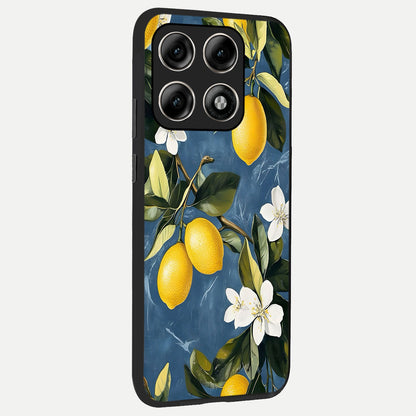  Lemon Dream Garden back cover For Moto Edge 70 Pro slim fit glass case with vibrant aesthetic design