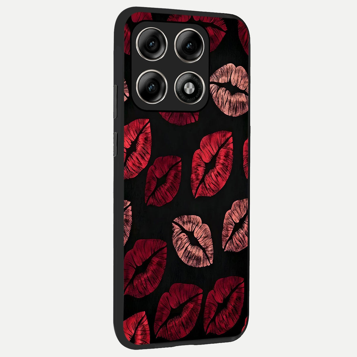  Midnight Kiss Love back cover For Moto Edge 70 Pro slim fit glass case with vibrant aesthetic design