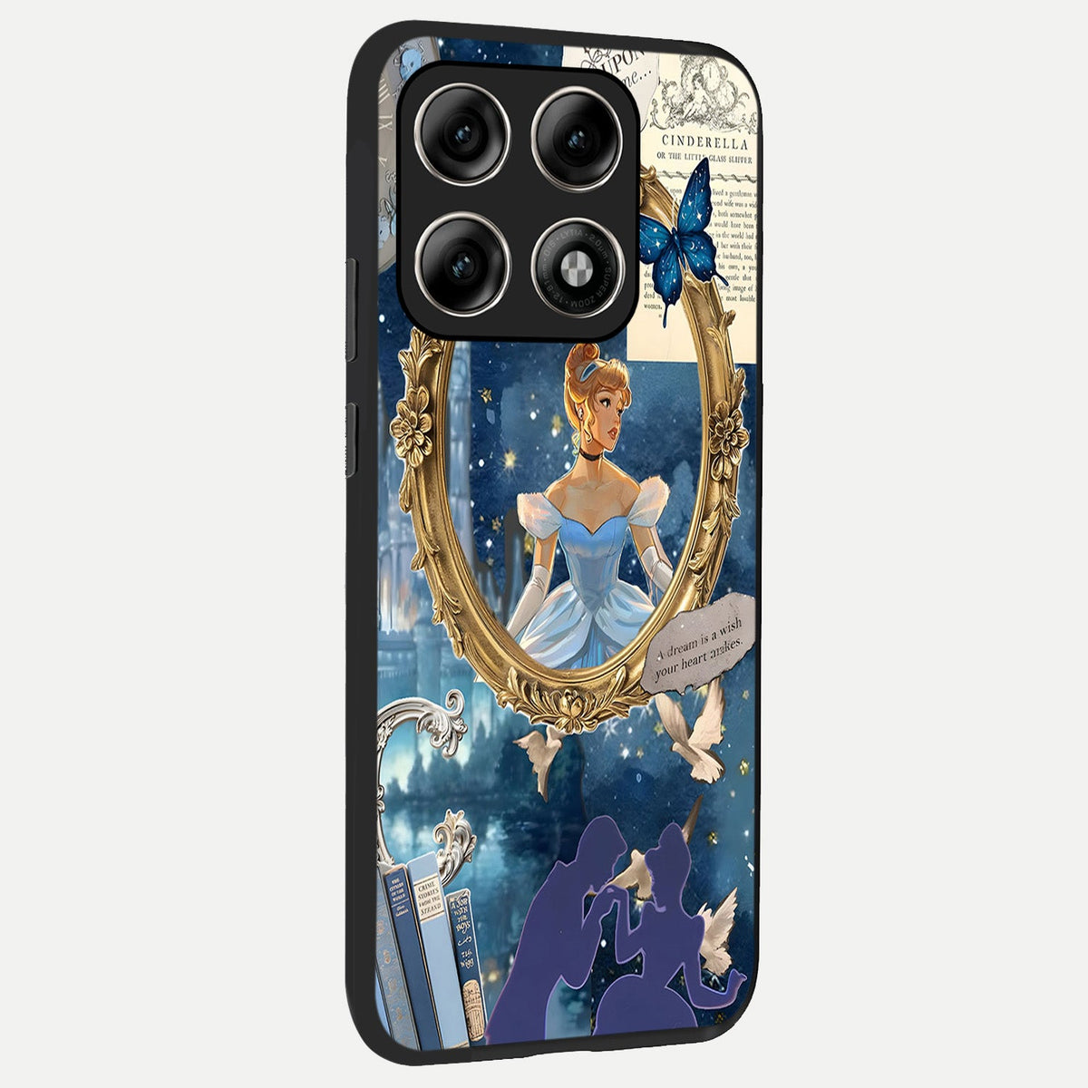  Midnight Queen back cover For Moto Edge 70 Pro slim fit glass case with vibrant aesthetic design