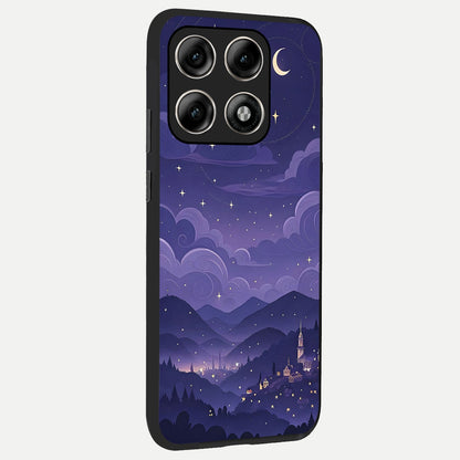  Minimal Night View back cover For Moto Edge 70 Pro slim fit glass case with vibrant aesthetic design