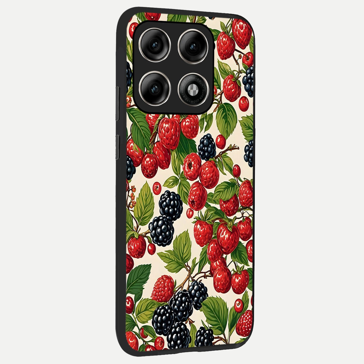 Mixed Berry Collage back cover For Moto Edge 70 Pro slim fit glass case with vibrant aesthetic design
