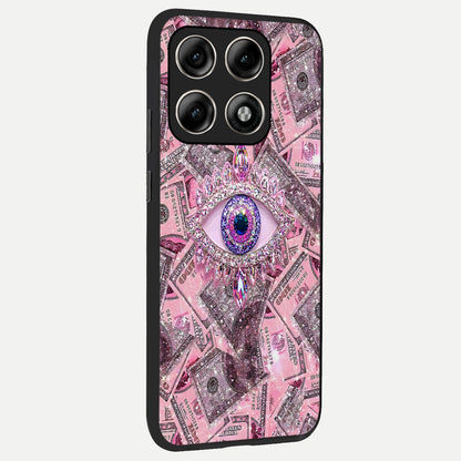  Money Eye Luxe back cover For Moto Edge 70 Pro slim fit glass case with vibrant aesthetic design