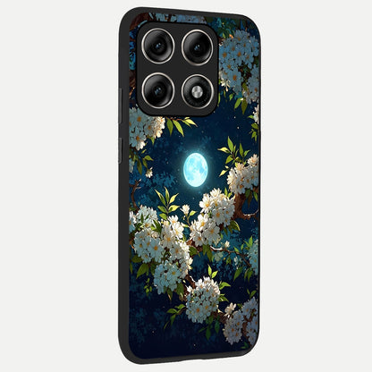  Moonlit Blossom Dream back cover For Moto Edge 70 Pro slim fit glass case with vibrant aesthetic design