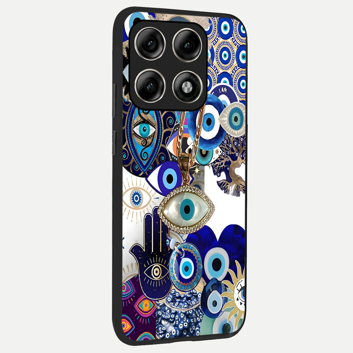  Mystic Charm Eye back cover For Moto Edge 70 Pro slim fit glass case with vibrant aesthetic design