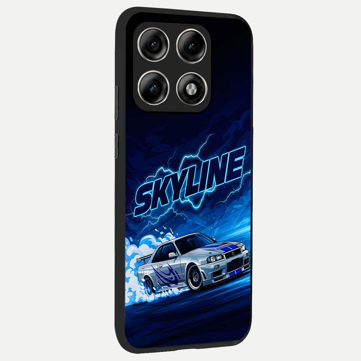  Neon Drift Beast back cover For Moto Edge 70 Pro slim fit glass case with vibrant aesthetic design